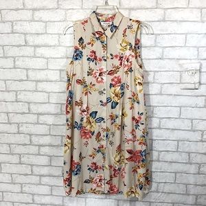 Beachlunchlounge floral sleeveless dress size M